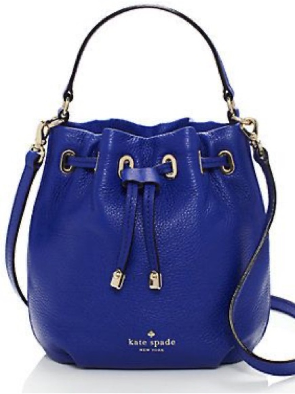kate spade Cobble Hill Leather Drawstring Bucket Shoulder Bag